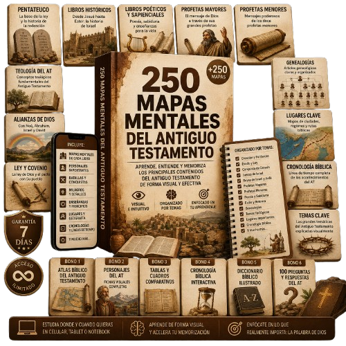 Kit +250 Mapas Mentales del Antiguo Testamento