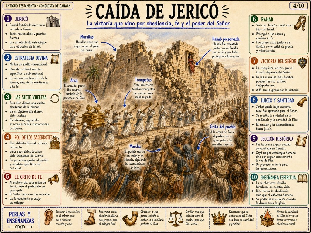 Caída de Jericó: La victoria que vino por obediencia, fe y el poder del Señor