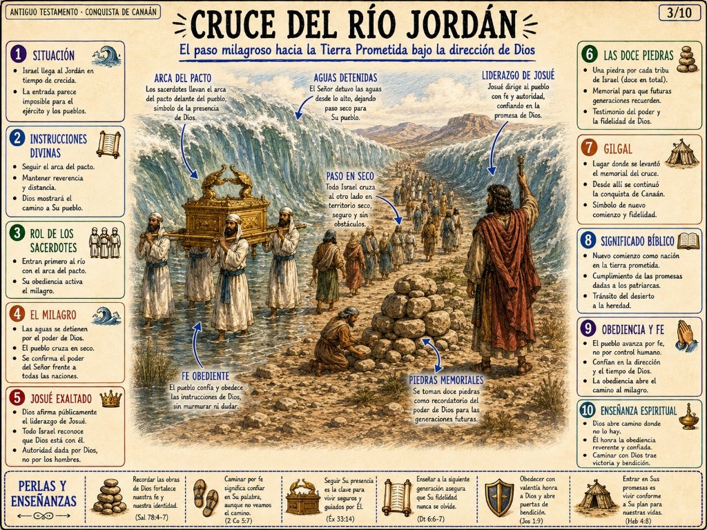 Cruce del Río Jordán: El paso milagroso hacia la Tierra Prometida