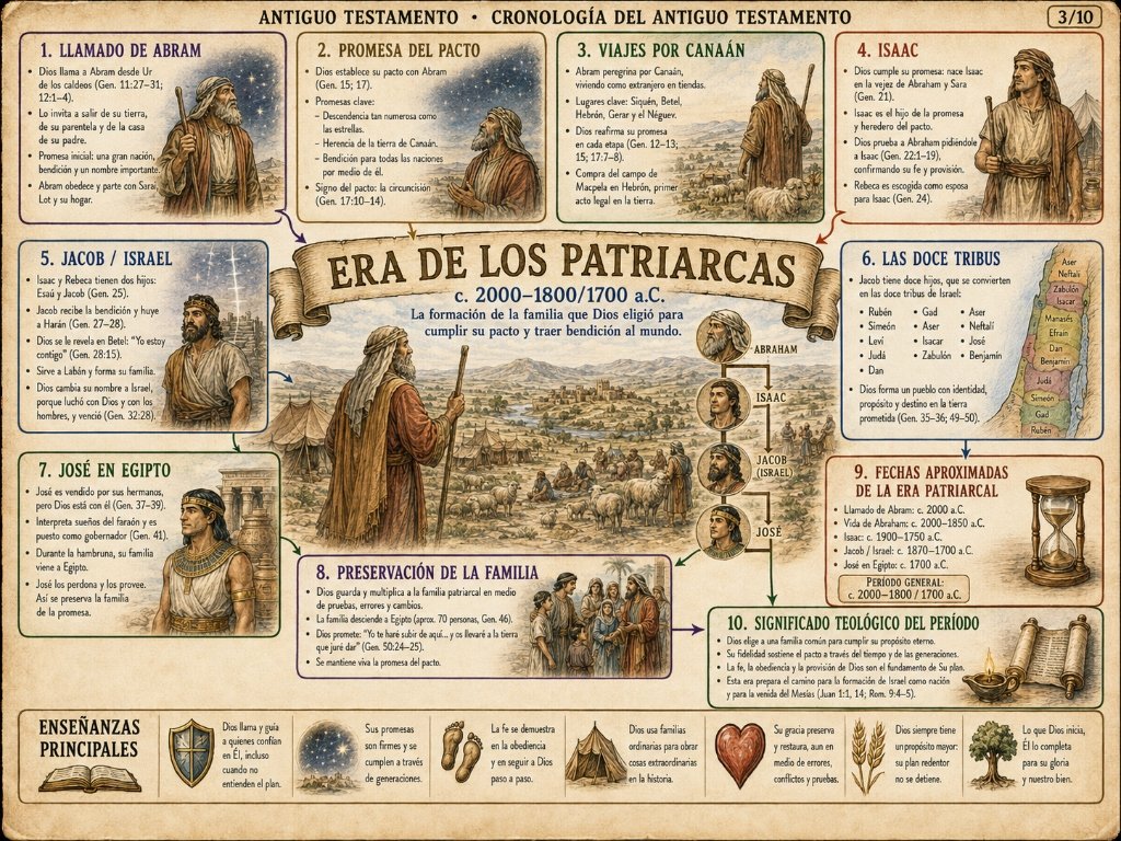 Era de los Patriarcas: La formación de la familia elegida para cumplir el pacto
