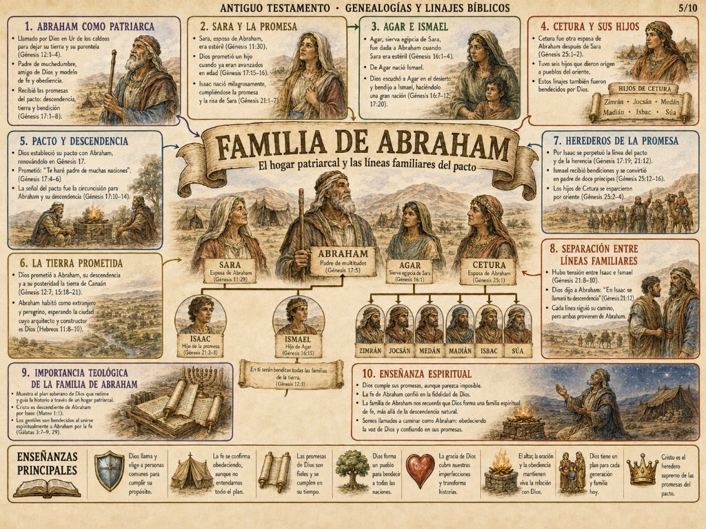 Familia de Abraham: El hogar patriarcal y las líneas familiares del pacto